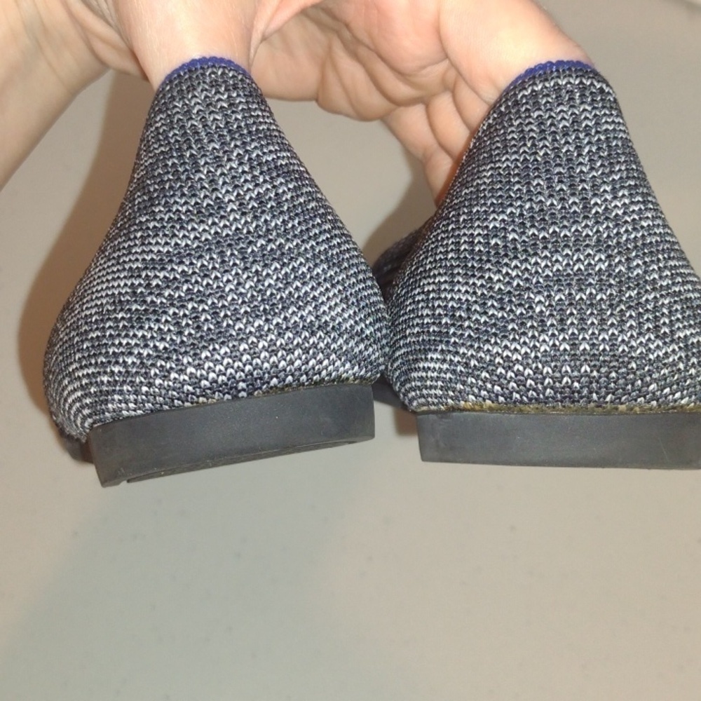 Rothy's The Point Gray Marled Comfort Textile Ballet Women’s Size 9.5 - Picture 3 of 12